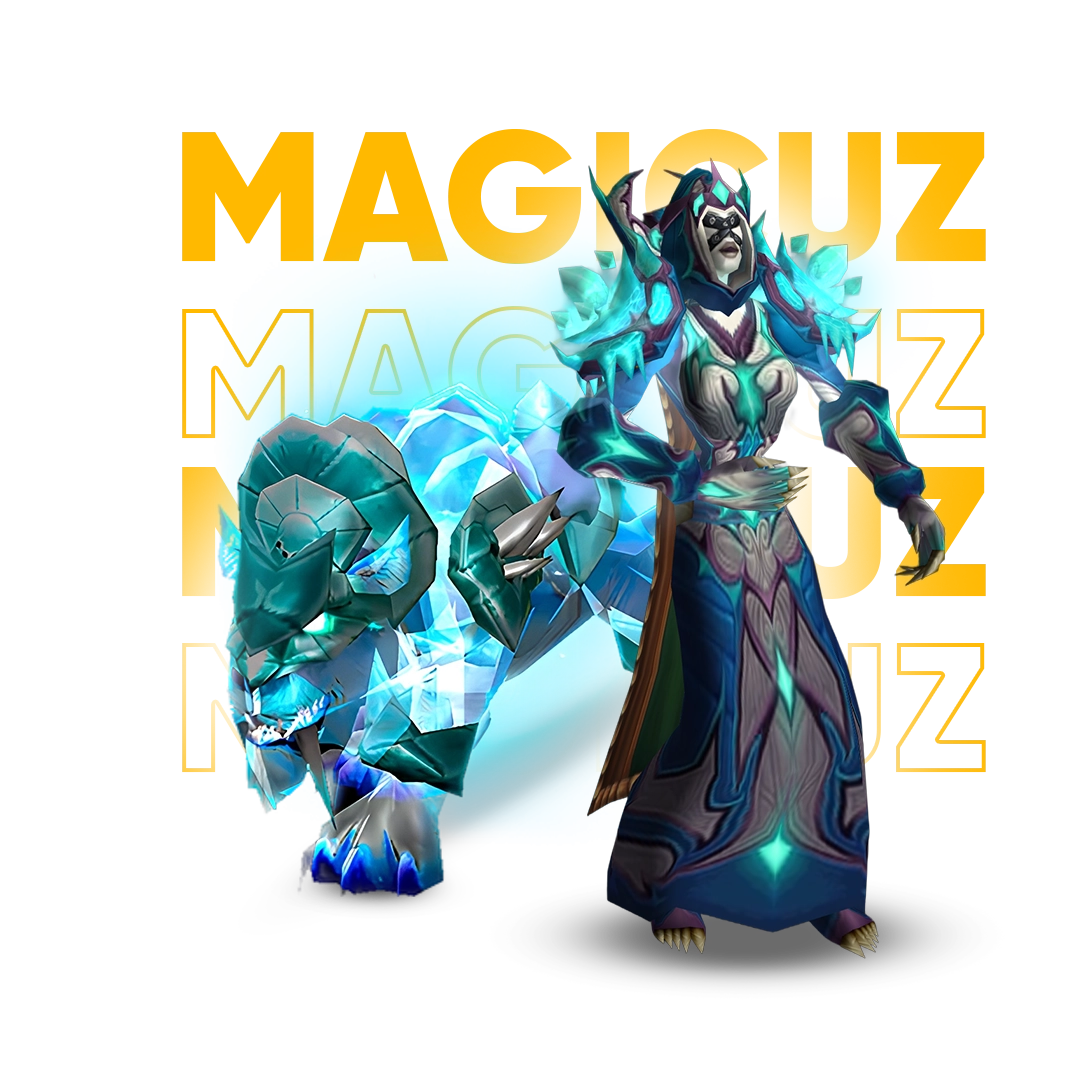 Magicuz WoW character with Spectral Tiger